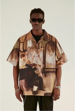 Empty Reference Dancers Paradise Short Sleeve Button Down size XS